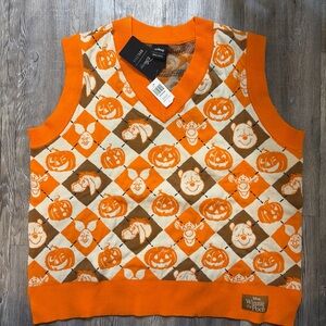 Winnie the Pooh Tigger Eeyore Halloween Sweater Vest plus Sz 2 new with tags